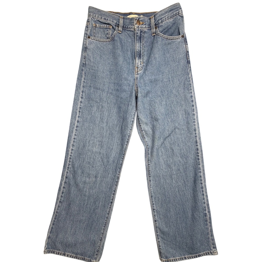 Levis High Waisted Straight Jeans Medium Wash Blue W30 L31 A0092-0001 Womens